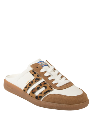 Easter White Leopard Backless Sneaker