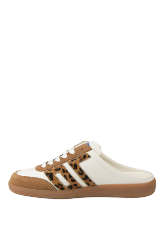 Easter White Leopard Backless Sneaker