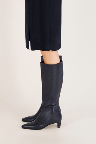 Eliza Knee High Boot Black