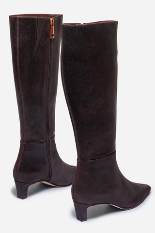 Eliza Knee High Boot Dark Chocolate