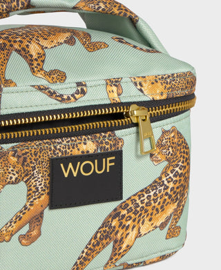 Emerald Leopard Vanity Bag