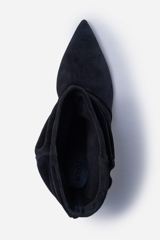 Etta Slouch Bootie Black Suede