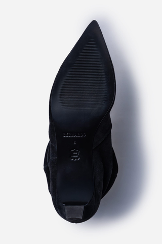 Etta Slouch Bootie Black Suede
