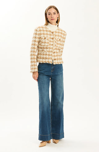Randy Boucle Jacket Herringbone Iced Coffee