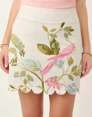Matilda Scallop Skort Seawall Birds Sugar