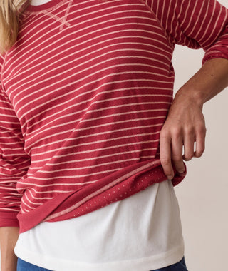 Juno Reversible Raglan Long Sleeve Dusk Rose