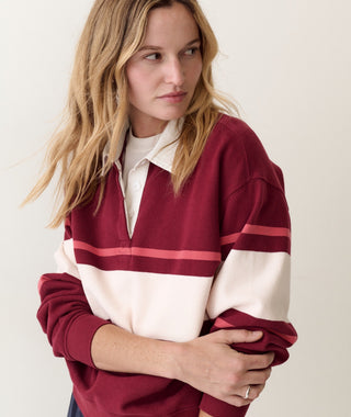 Cloud 9 Fleece Polo Cabernet