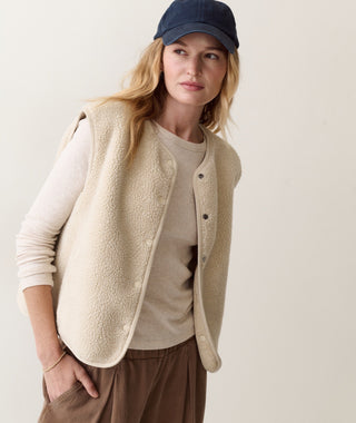 Mini Rib Long Sleeve Crew Tee Oatmeal