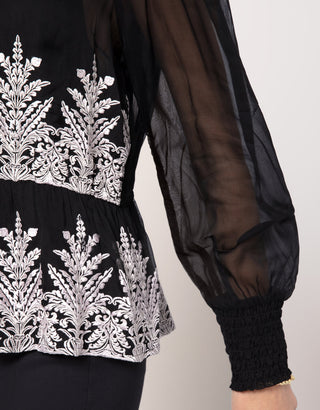 Cornelia Embroidered Blouse Veranda Balsam