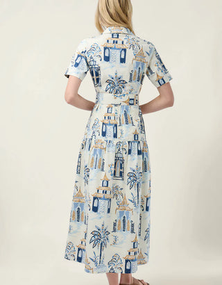 Lupita Midi Dress Flagler Cream