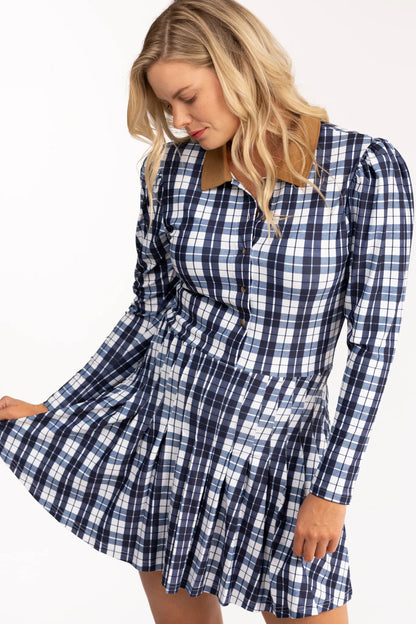 Smith & Quinn The Edith Dress Mariners Plaid