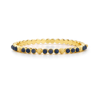 Berry Gem Petite Hinged Bangle Blue Labradorite