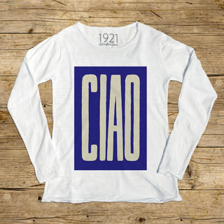 Ciao Blue Long-Sleeve T-Shirt