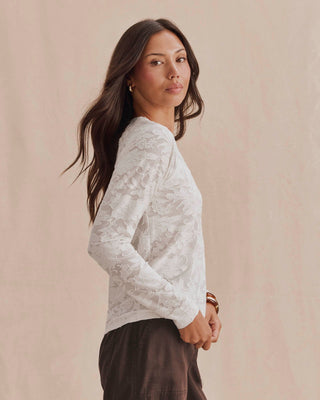 Cecelia Floral Long Sleeve Tee Shell