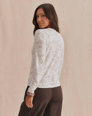 Cecelia Floral Long Sleeve Tee Shell