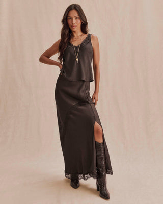 Penelope Lace Maxi Skirt Java