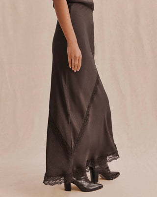 Penelope Lace Maxi Skirt Java