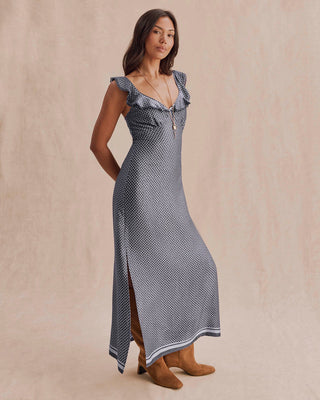 Baylee Maxi Dress Ash Navy Blue Mist