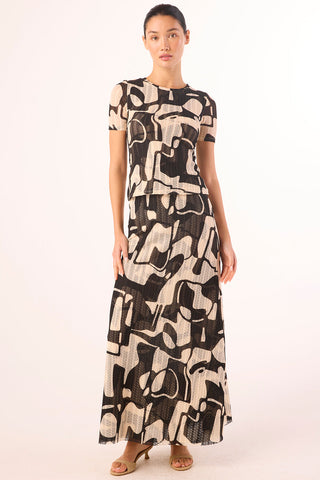 Ekat Skirt Abstract Marble