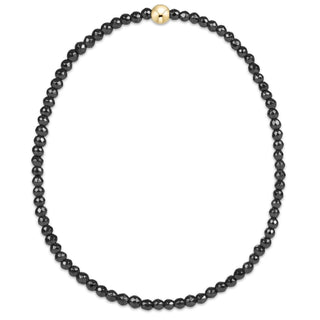 Faceted Hematite 2mm Bead Bracelet