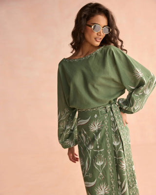 Verde Blouse Luciana Artichoke