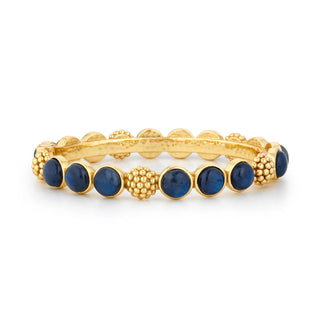 Berry Gem Hinged Bangle Blue Labradorite