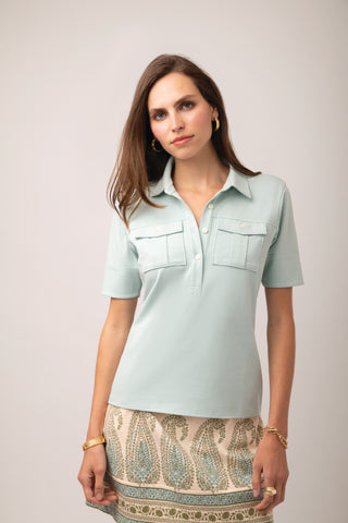 Kacey Polo Top Riverstone