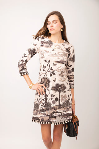 Island Fringe Dress Tabby Landscape