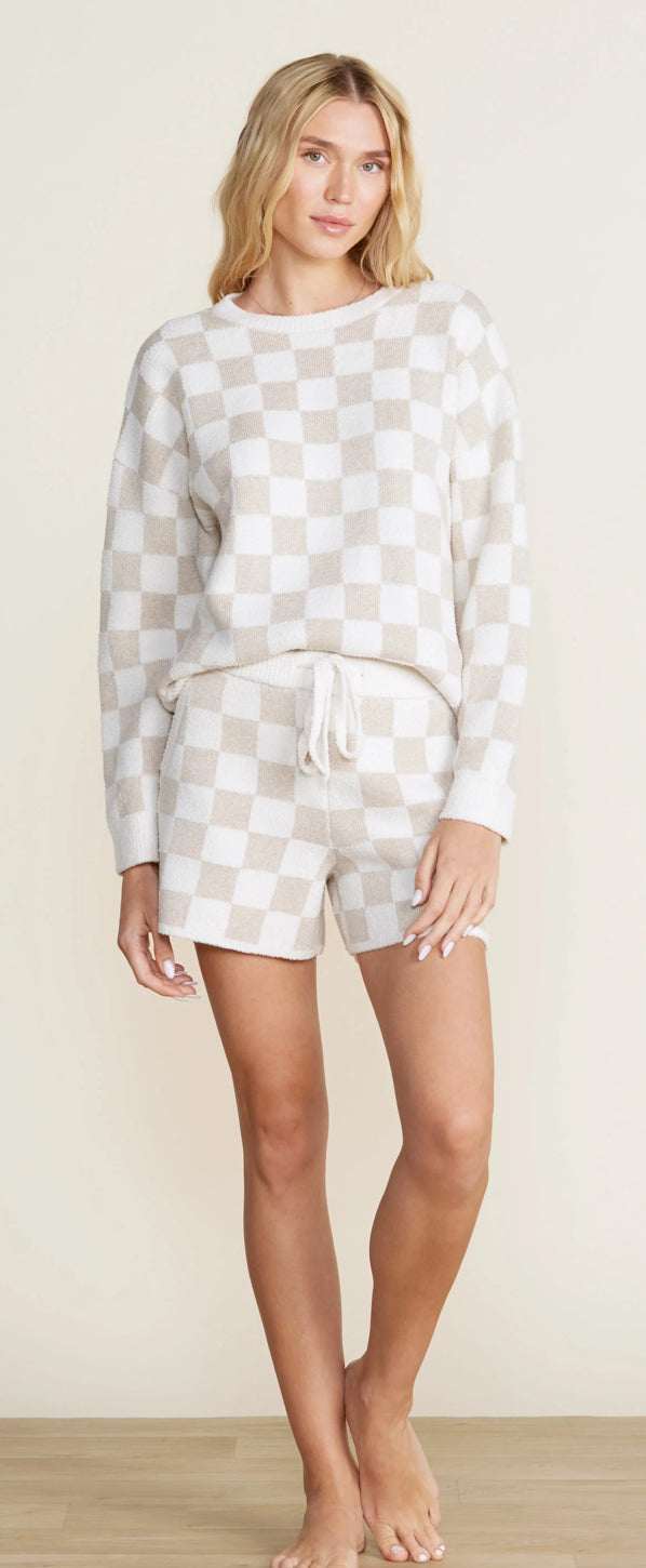 Cozychic Cotton Checkered Shorts