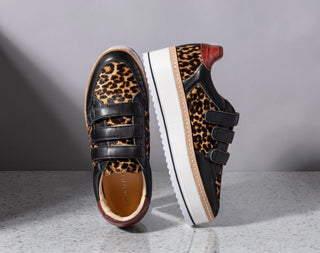Dreamboat Black Multi Leopard Sneaker