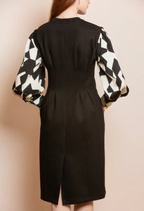 Tailored Jersey Midi Dress