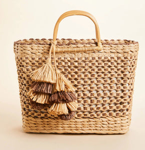 Papyrus Basket Tote Brown