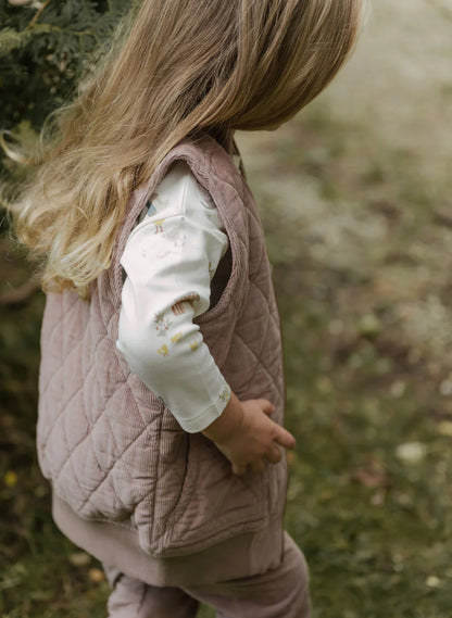 Corduroy Quilted Vest Thistle