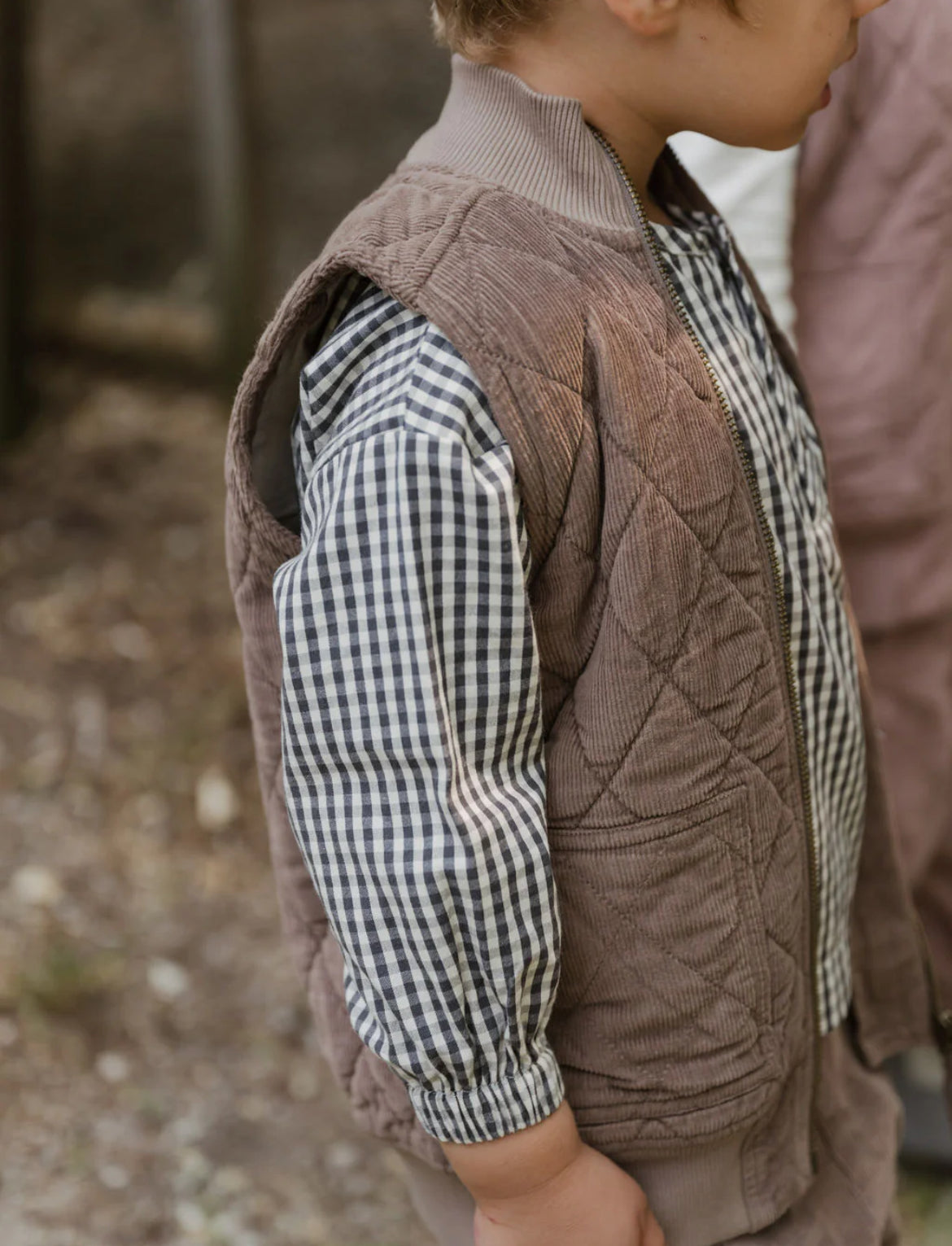 Corduroy Quilted Vest Portobello