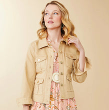 Load image into Gallery viewer, Marlie Twill Jacket Khaki
