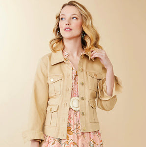 Marlie Twill Jacket Khaki