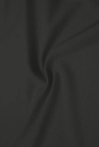 Black Ponte Knit Wide Leg Pant