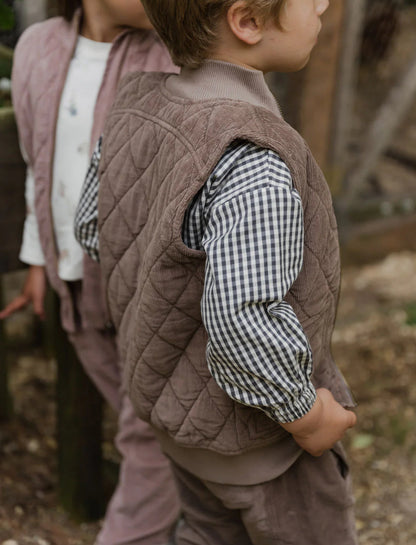 Corduroy Quilted Vest Portobello