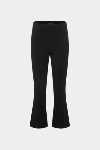 Soft Stretch Ponte Kick Flare Pants Black