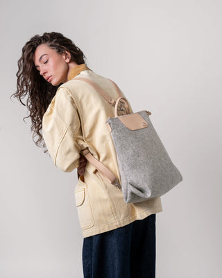 Bedford Merino Wool Backpack Granite Vachetta