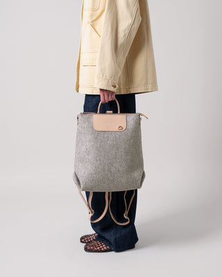 Bedford Merino Wool Backpack Granite Vachetta