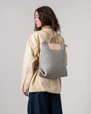 Bedford Merino Wool Backpack Granite Vachetta