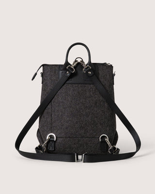 Bedford Merino Wool Midi Backpack Charcoal Black