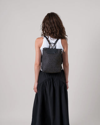 Bedford Merino Wool Midi Backpack Charcoal Black