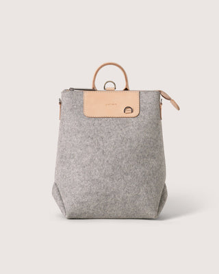 Bedford Merino Wool Midi Backpack Granite Vachetta