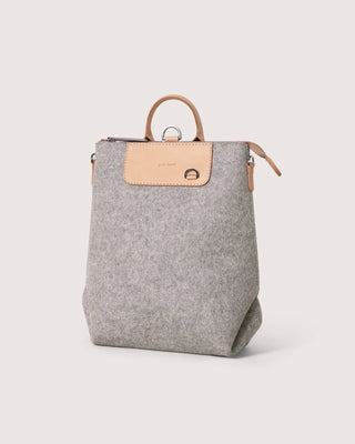 Bedford Merino Wool Midi Backpack Granite Vachetta