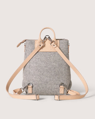 Bedford Merino Wool Midi Backpack Granite Vachetta