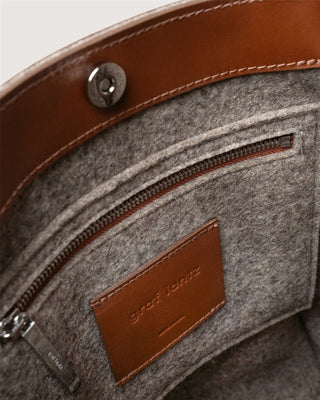 Frankie Merino Wool Tote Ash Brown Sienna