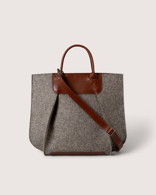 Frankie Merino Wool Tote Ash Brown Sienna