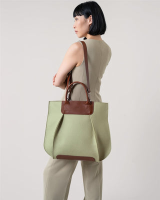 Frankie Merino Wool Tote Dew Sienna